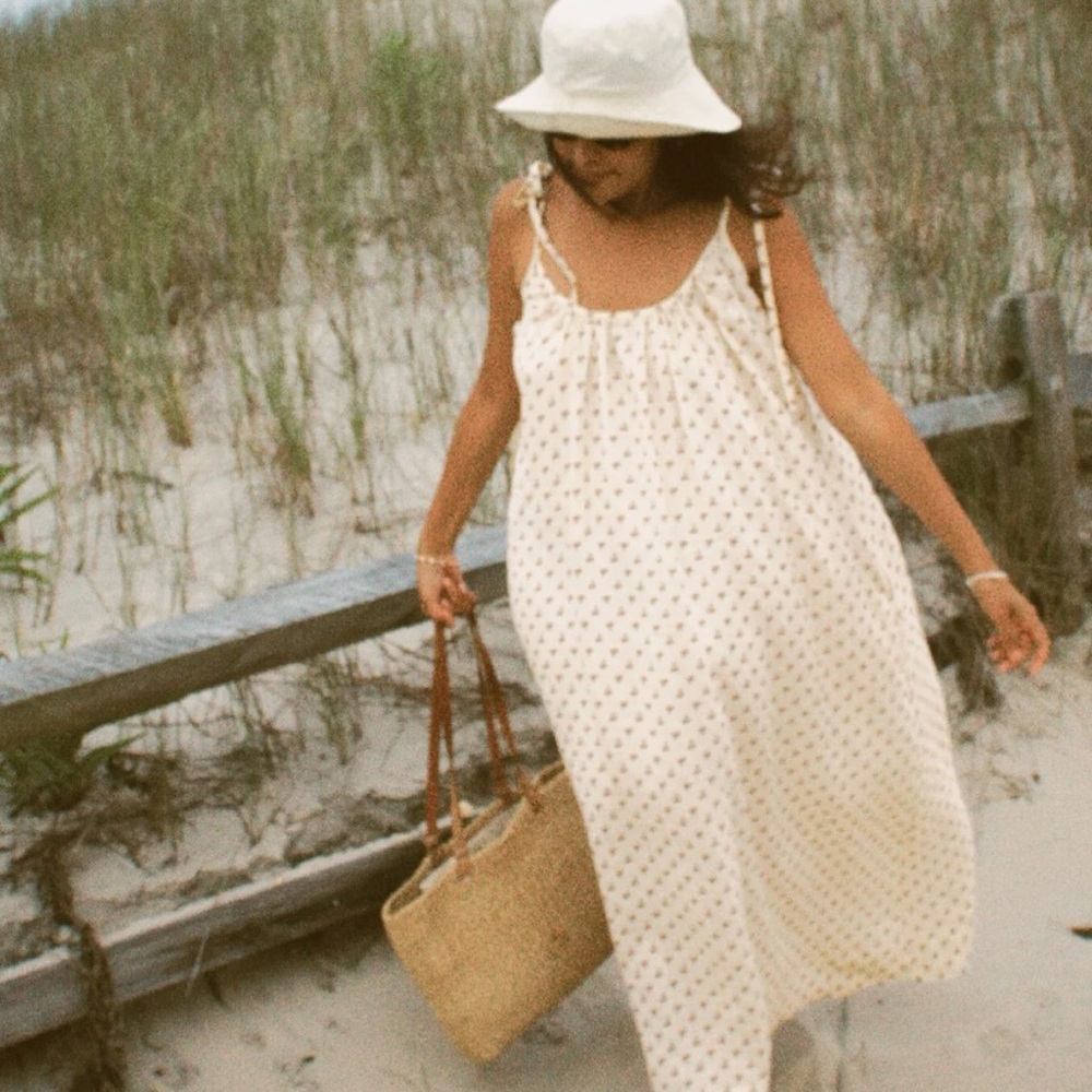 Elegant Cream Maxi Dress